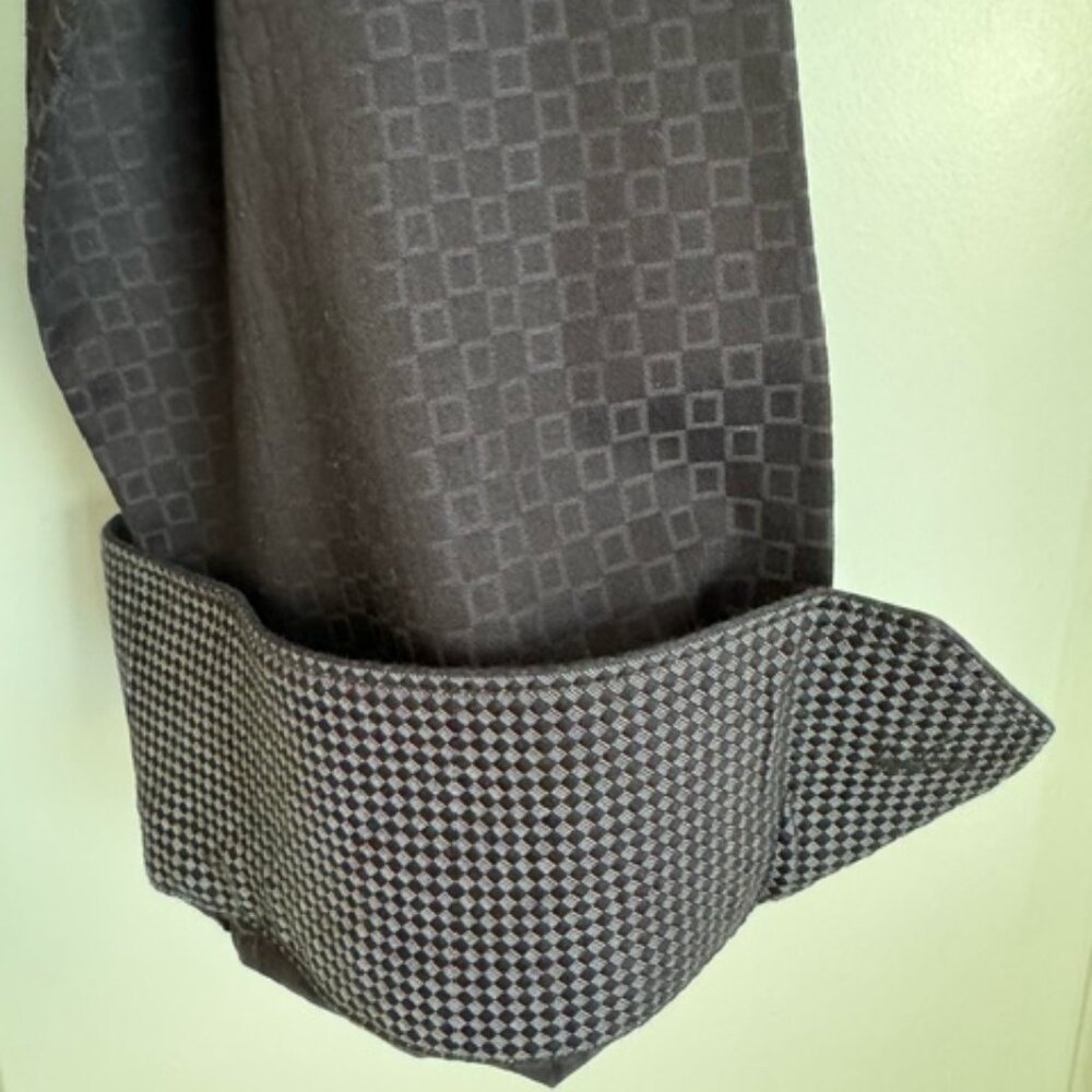 Bugatchi Mens Black on Black Long Sleeve Shirt‎ - Picture 6 of 6